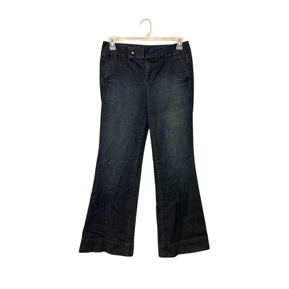 Tommy Hilfiger Trouser Jeans Size 8 Mid Rise Boot Cut Blue American Splendor - Picture 1 of 5